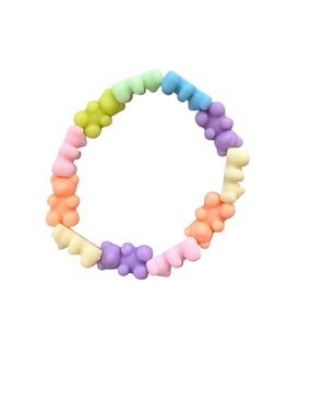 Pastel Gummy Bear Stretch Bracelet - Multi Color